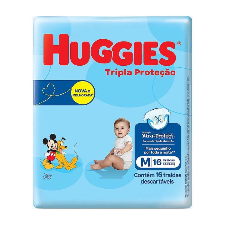 FRD HUGGIES TRIPLA PROT JUMBINHO M 16UN
