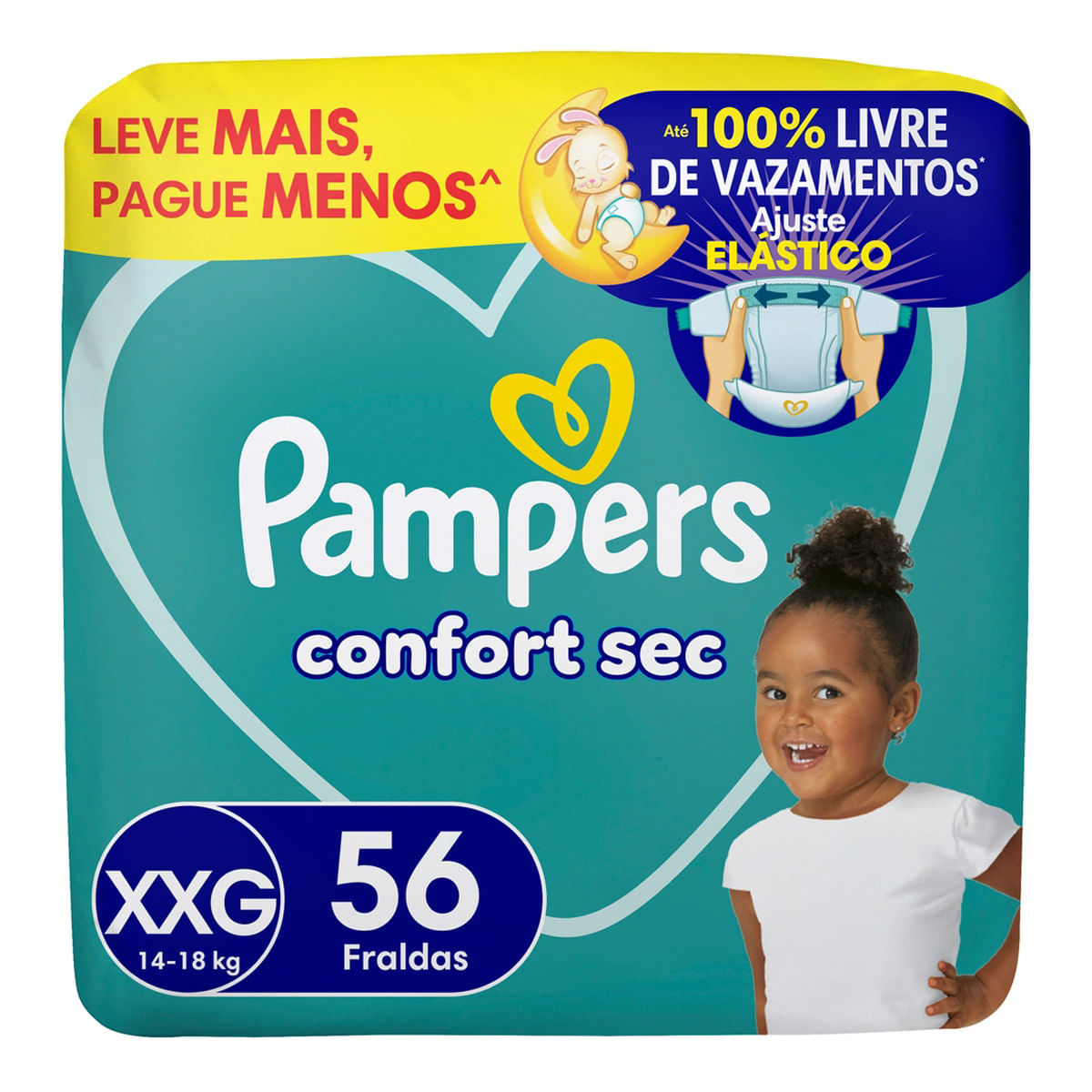 FRD PAMPERS CONFORT SEC HIPER XXG 56UN