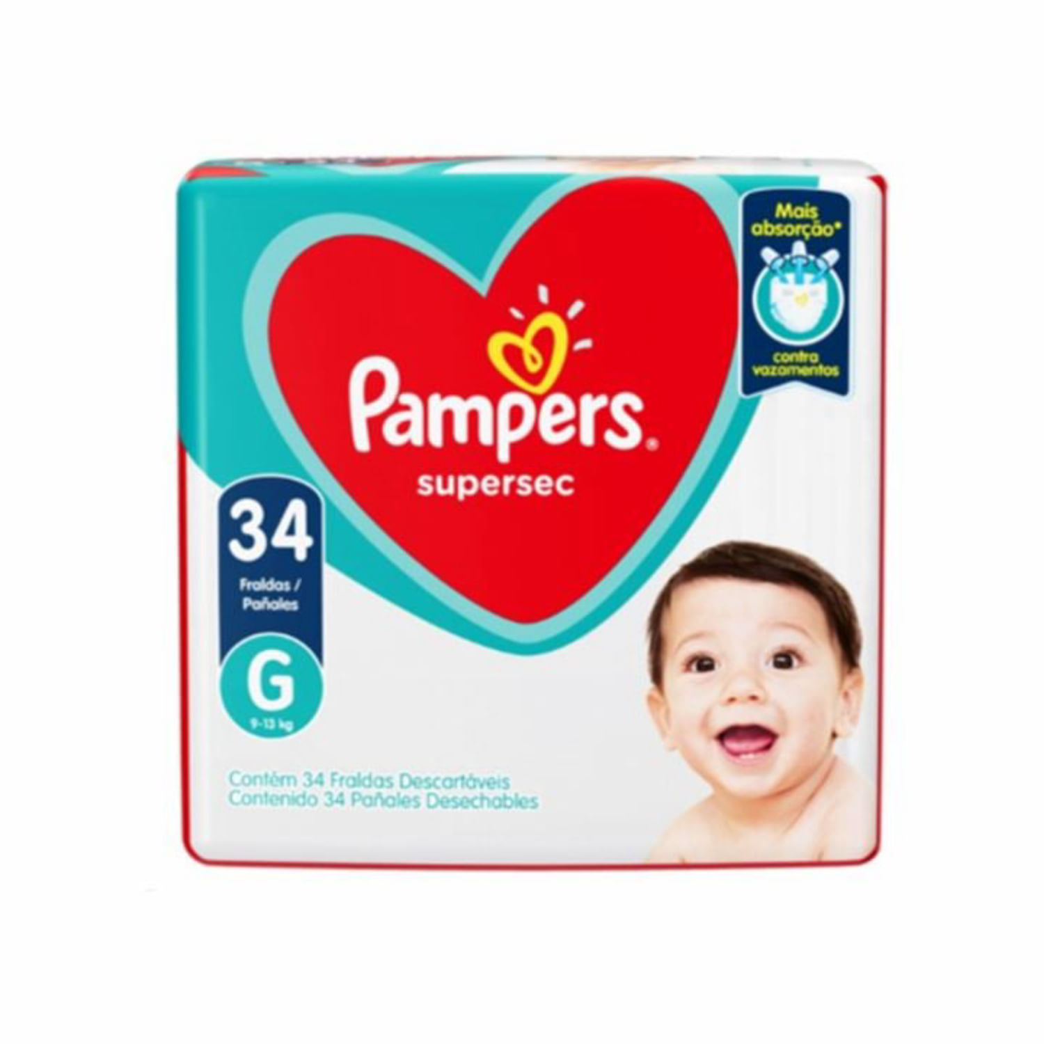 FRD PAMPERS SUPERSEQUINHA G 34UN