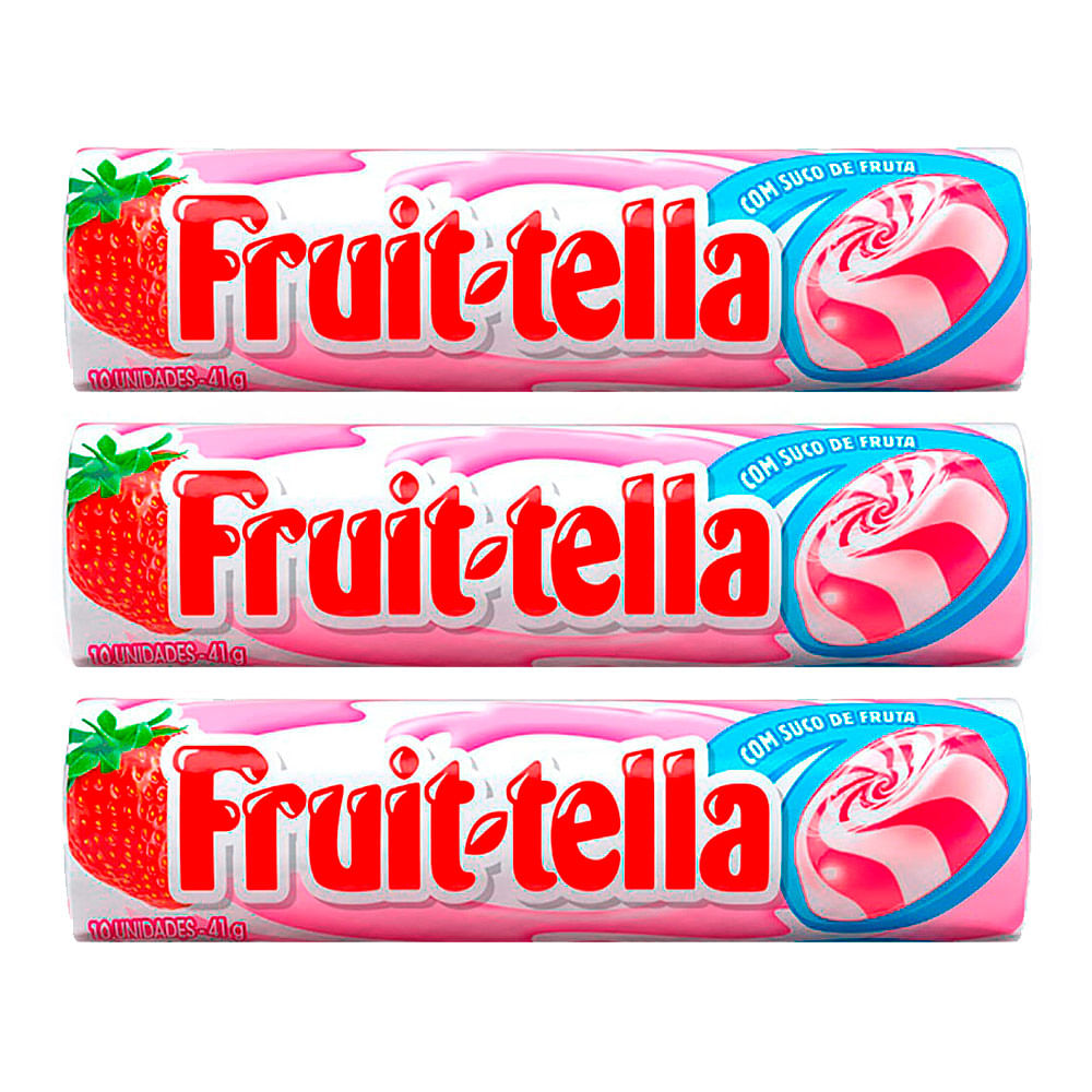 FRUIT TELLA DUO CREME/MORANGO C/10UN