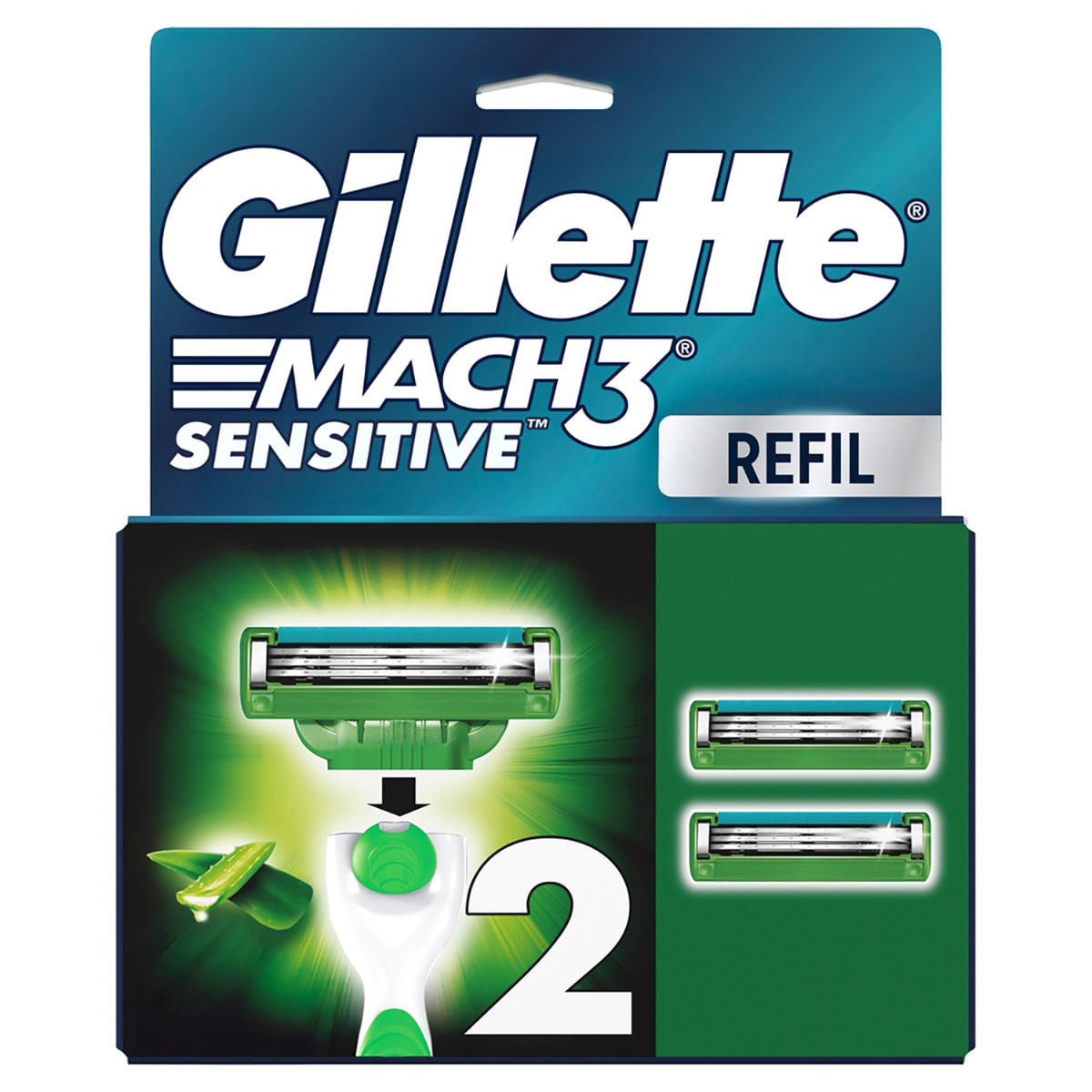 GILLETTE CARGA MACH3 C/2 SENSITIVE