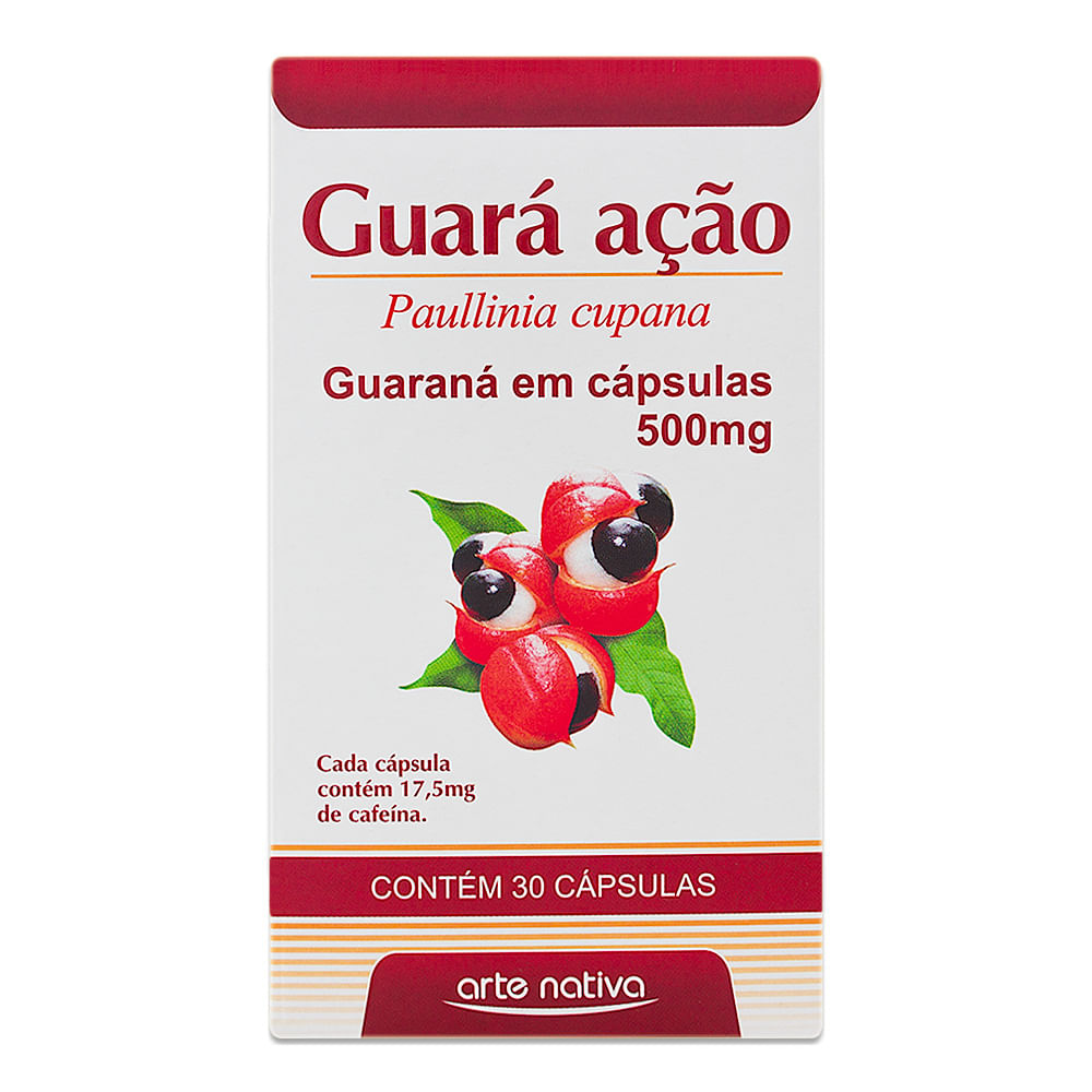 GUARANA PO GUARA ACAO 500MG C/30