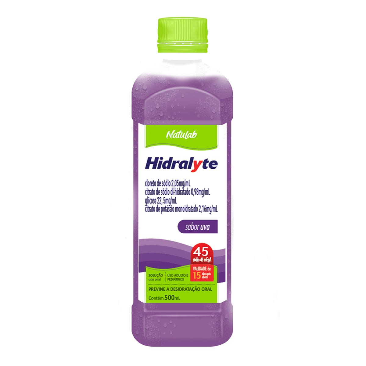 HIDRALYTE 45 UVA 500ML