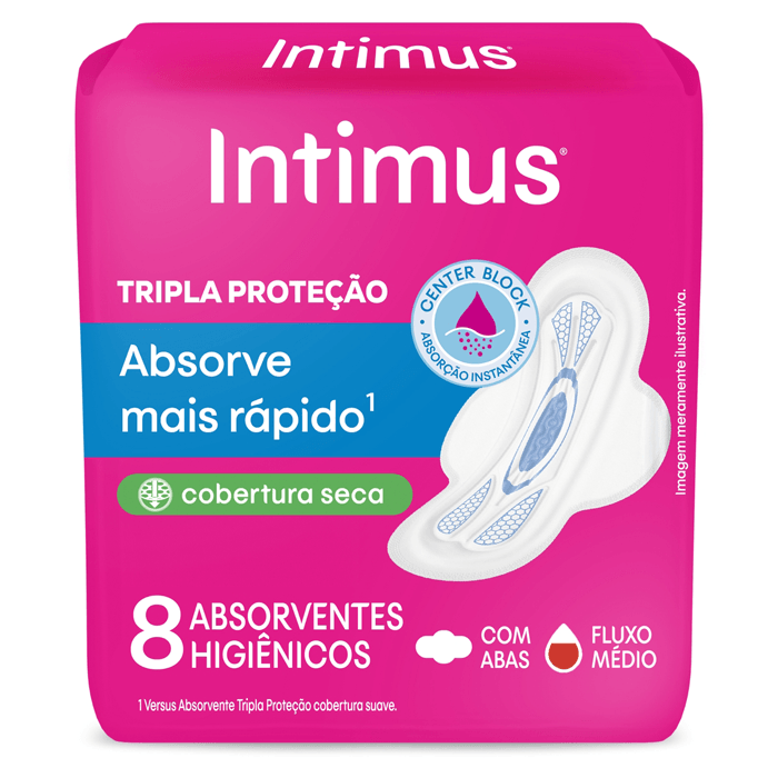 INTIMUS GEL ABS.SECA C/ ABAS C/8