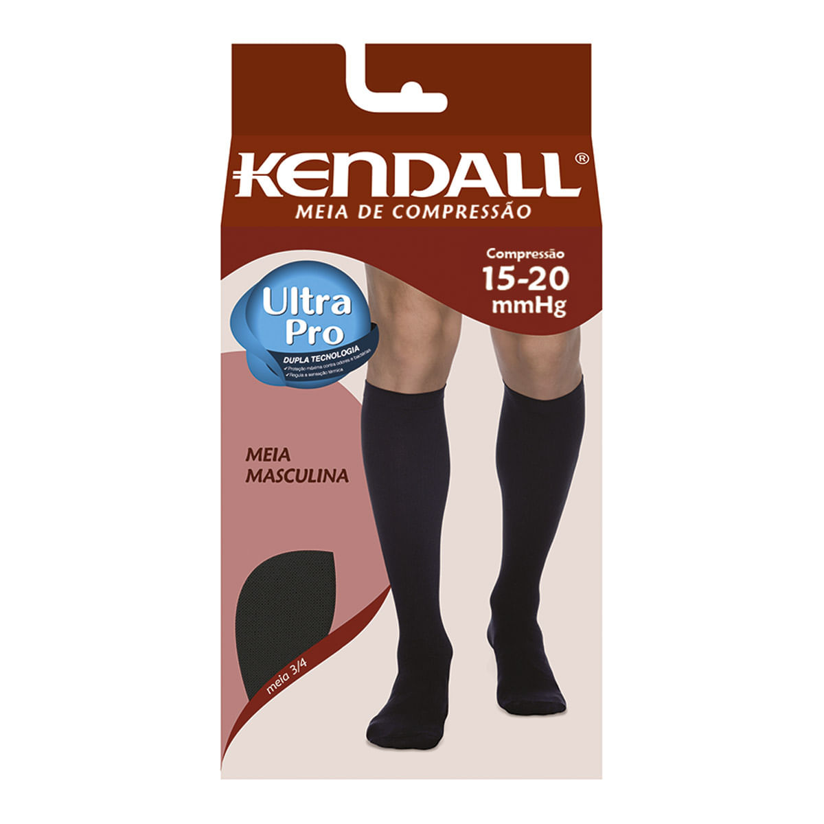 KENDALL MEIA MASC MEDIA COMP G PRETA