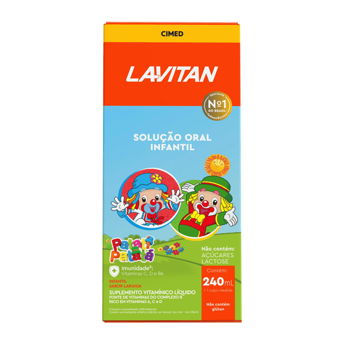LAVITAN KIDS C/ 240 ML ZERO ACUCAR