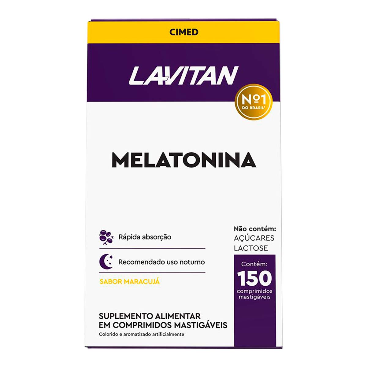 LAVITAN MELATONINA 0,21MG 150CPR MARACUJA