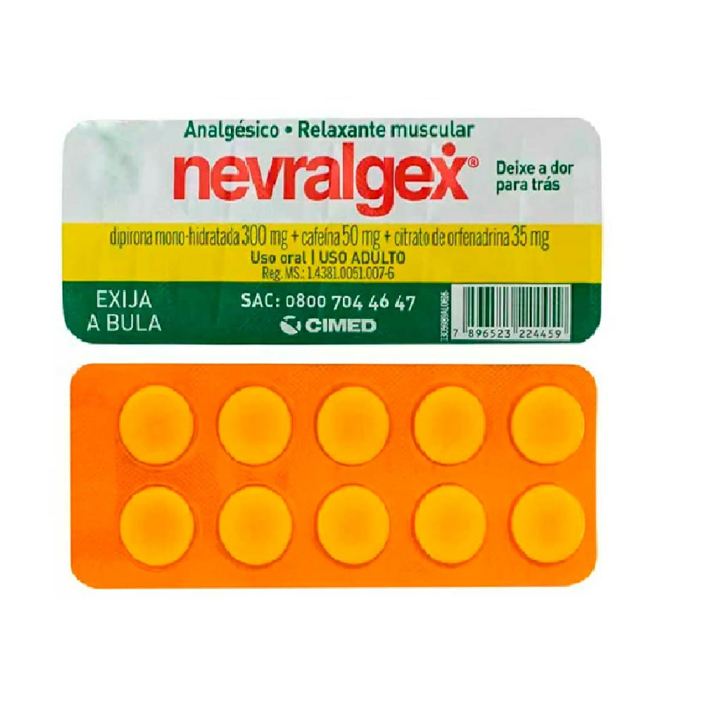 NEVRALGEX C/ 10 (OTC) CARTELADO