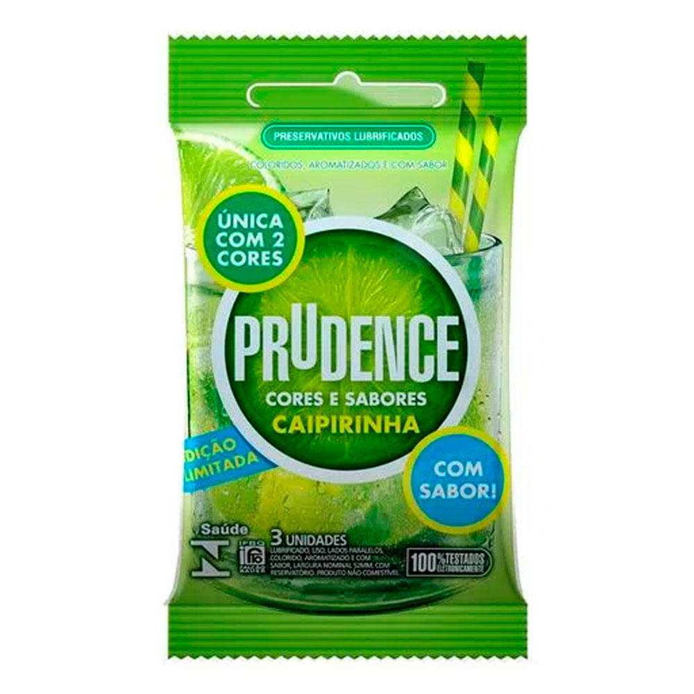 PRUDENCE COR SABOR CAIPIRINHA C/3