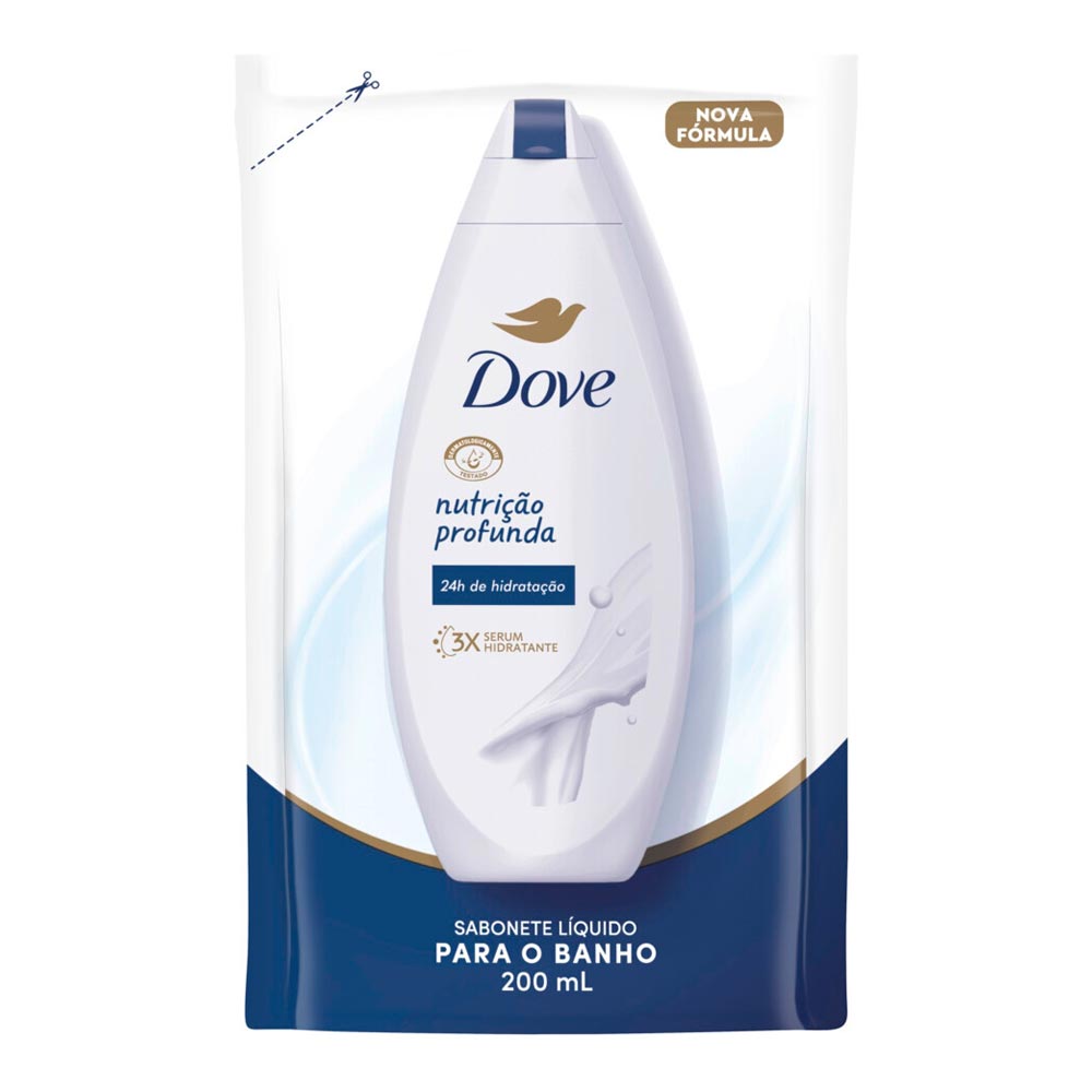 SABONETE LIQ DOVE NUTRICAO PROFUNDA REFIL 200ML /