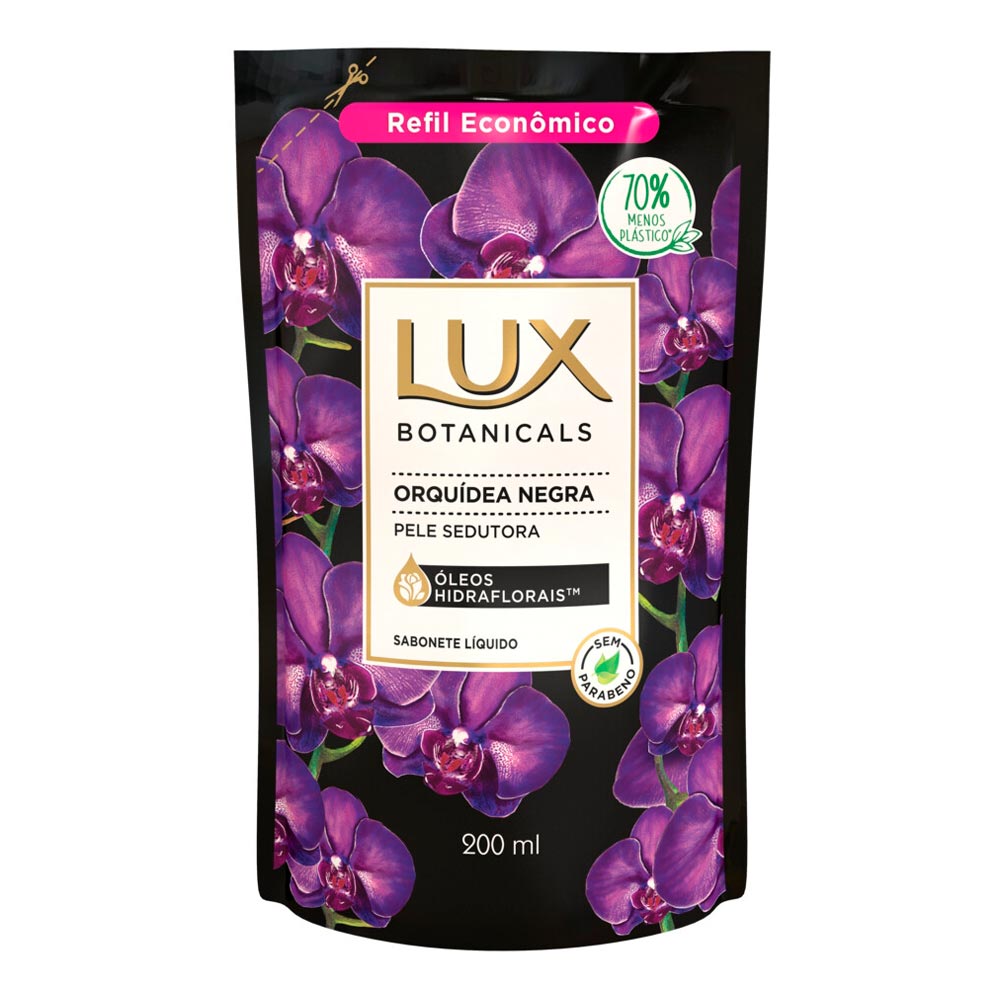 SABONETE LIQ LUX ORQUIDEA NEGRA 200ML / UNILEVER /