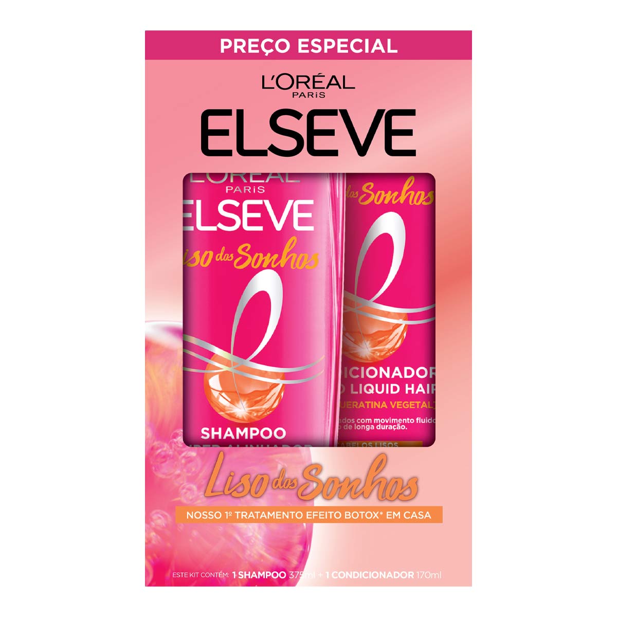 SH ELSEVE 375ML LISO SONHOS+COND 170ML(E)*