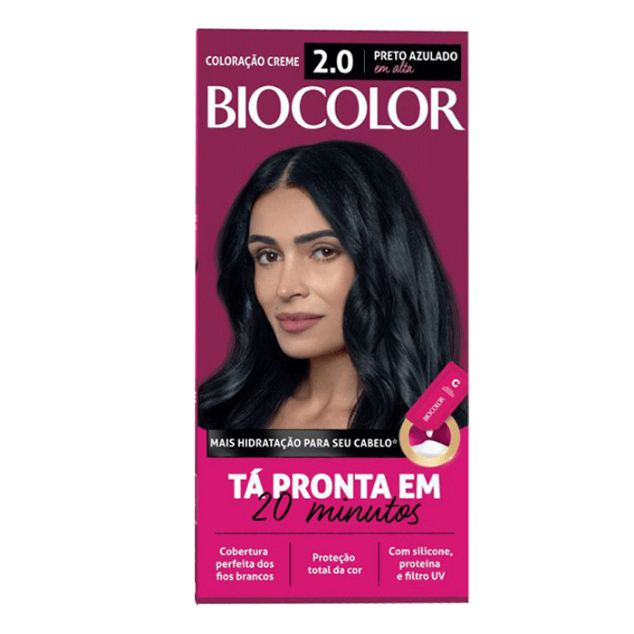 TINT BIOCOLOR PRETO AZU 2.0 MINI-DEMAIS PROD