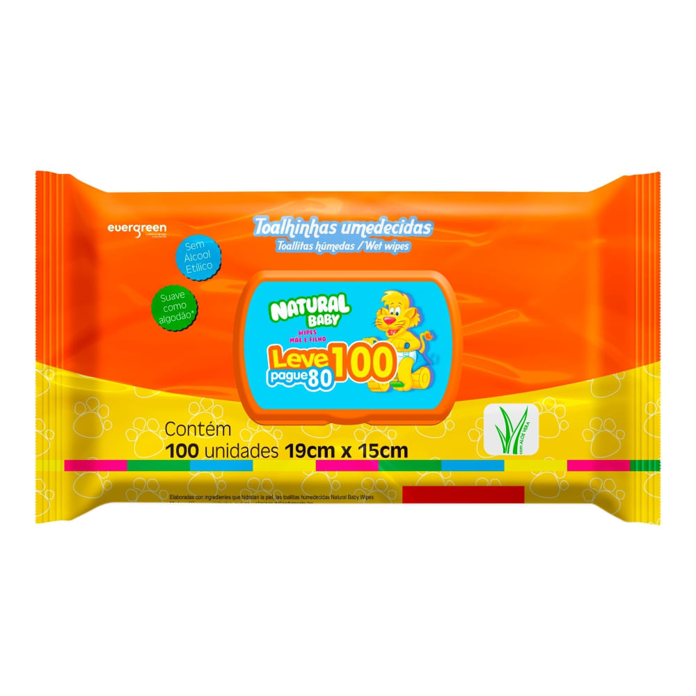 TOALHAS NATURAL BABY C/100
