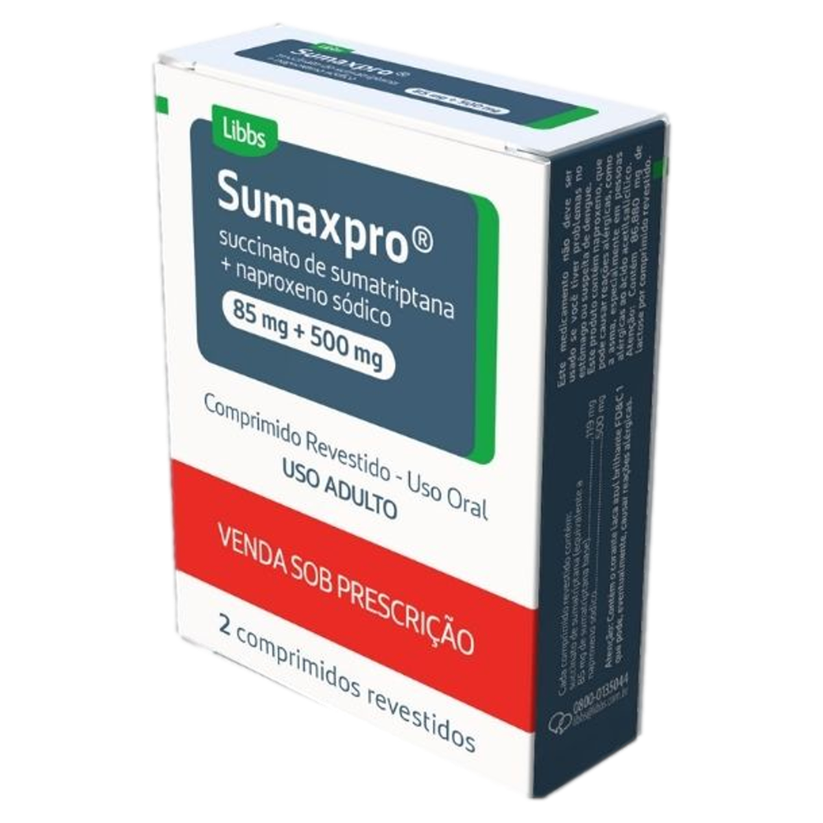 SUMAXPRO 85+500MG 2CPR