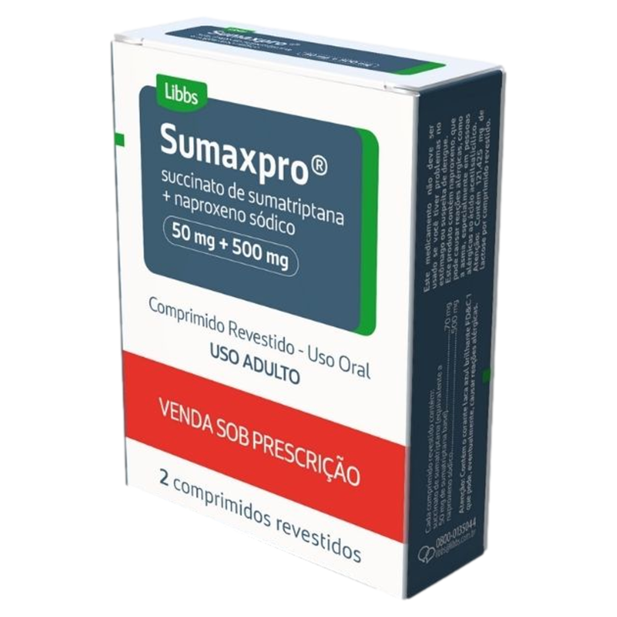 SUMAXPRO 500+50MG 2CPR
