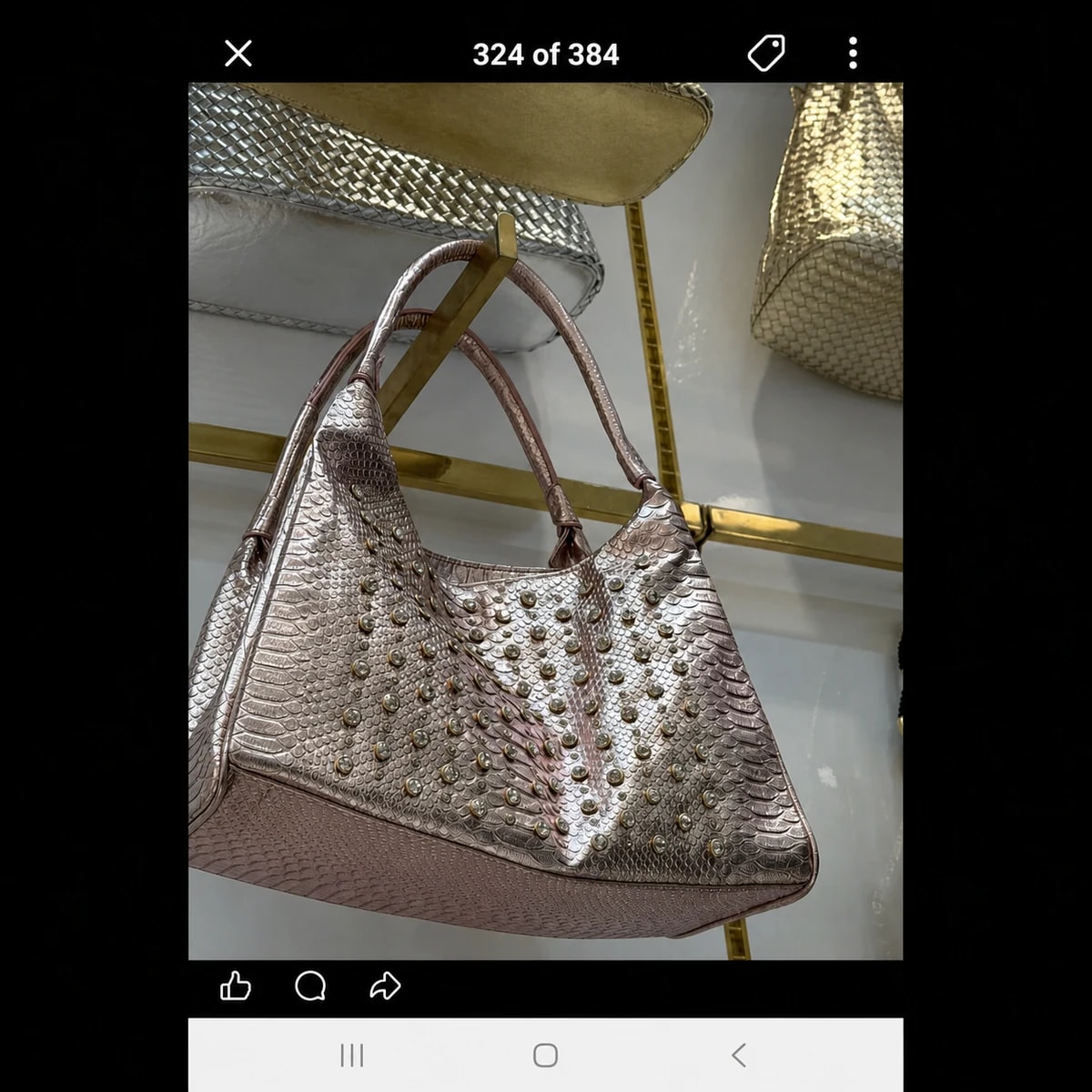pc-038 — Sac cabas clouté