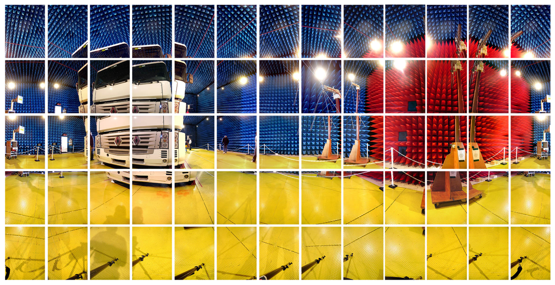 2007 - Renault Trucks, Lyon, chambre semi-anéchoïque et cage de Faraday
