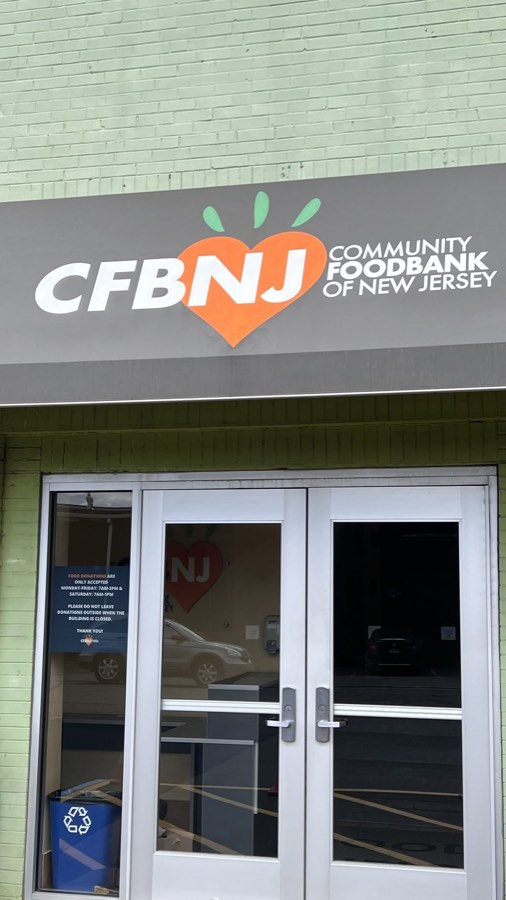 The Community FoodBank of New Jersey storefront entrance