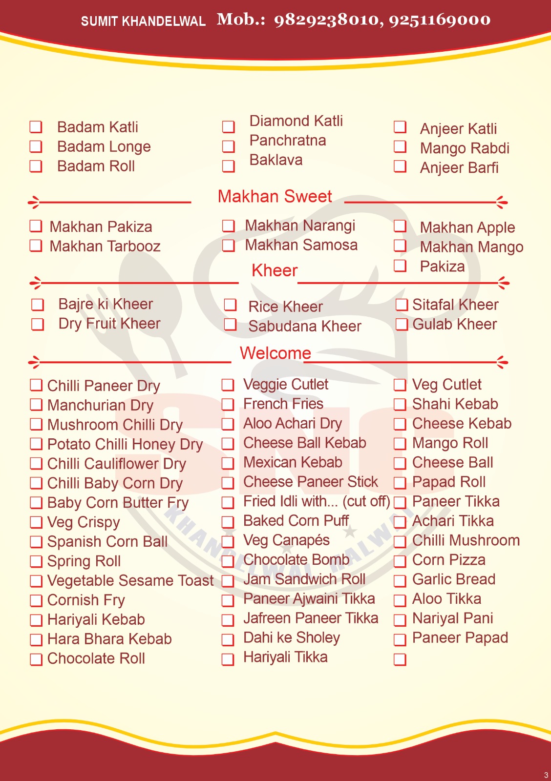 Menu Brochure 7