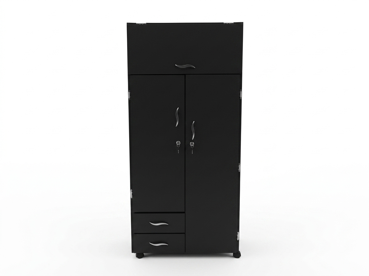 Closet de 2 puertas negro