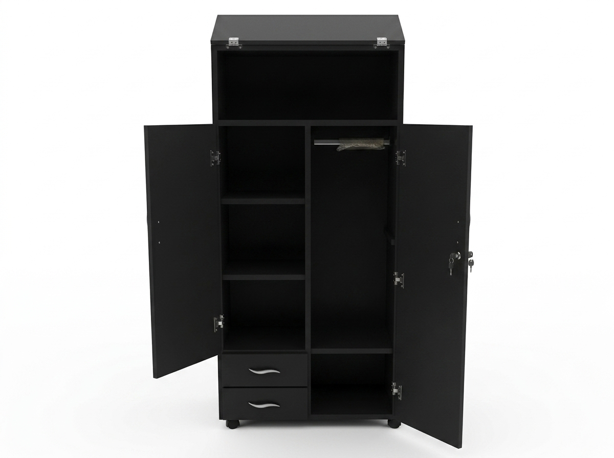 Closet de 2 puertas negro