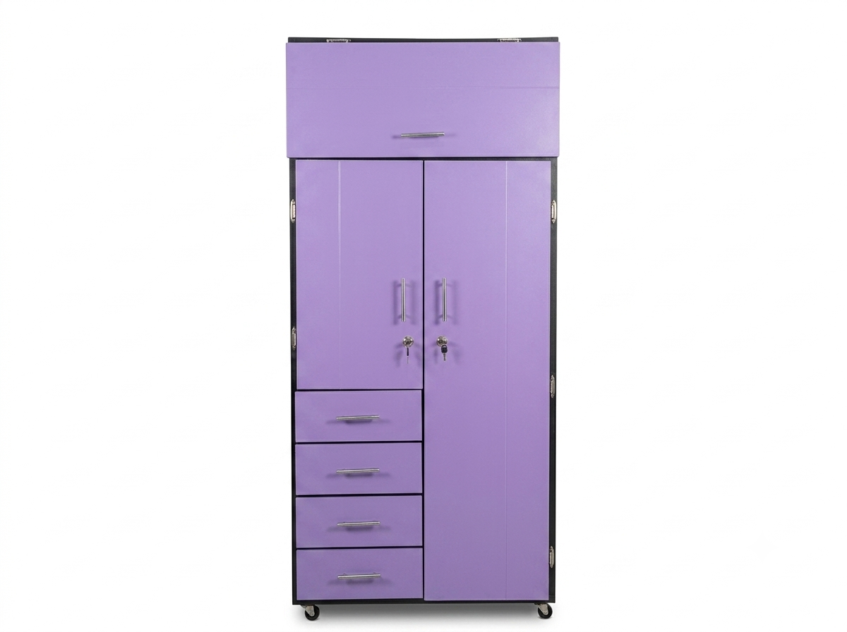 Closet de 2 puertas 4 gabetas