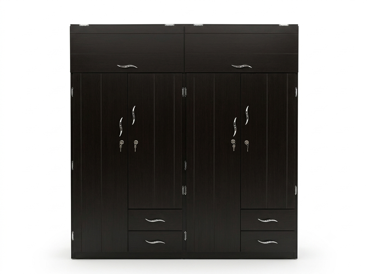 Closet de 4 puertas negro