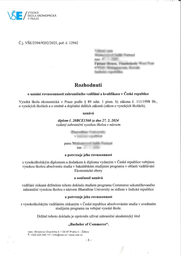 Nostrification decision 23