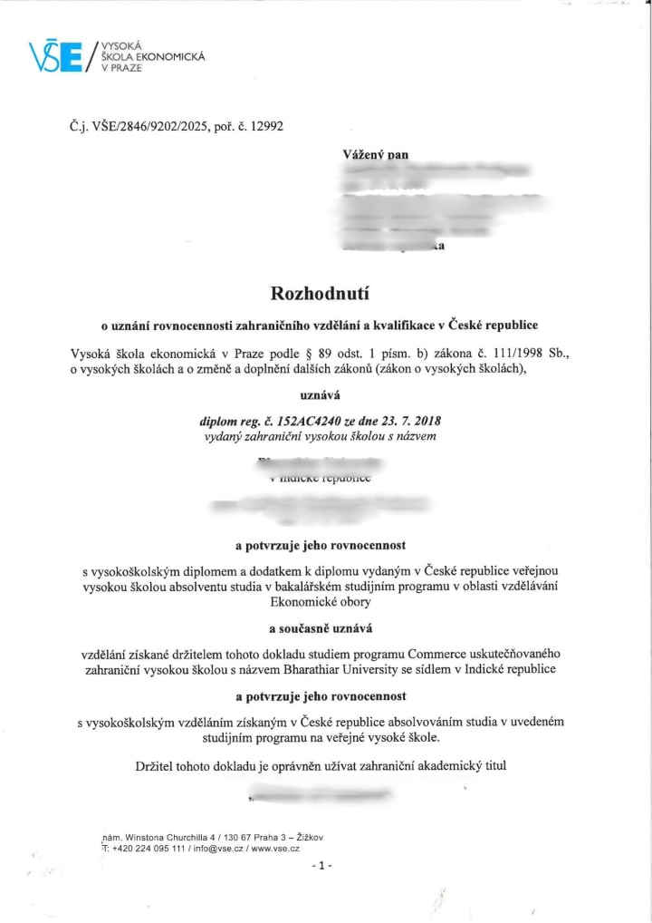 Nostrification decision 31