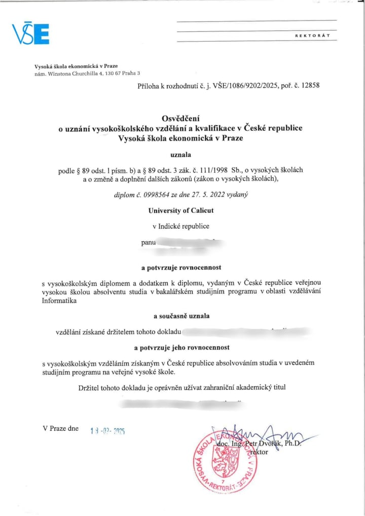 Nostrification decision 47