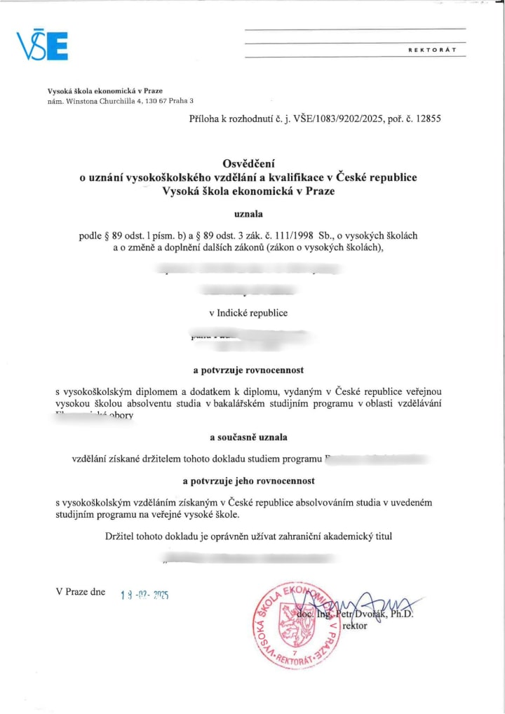 Nostrification decision 48