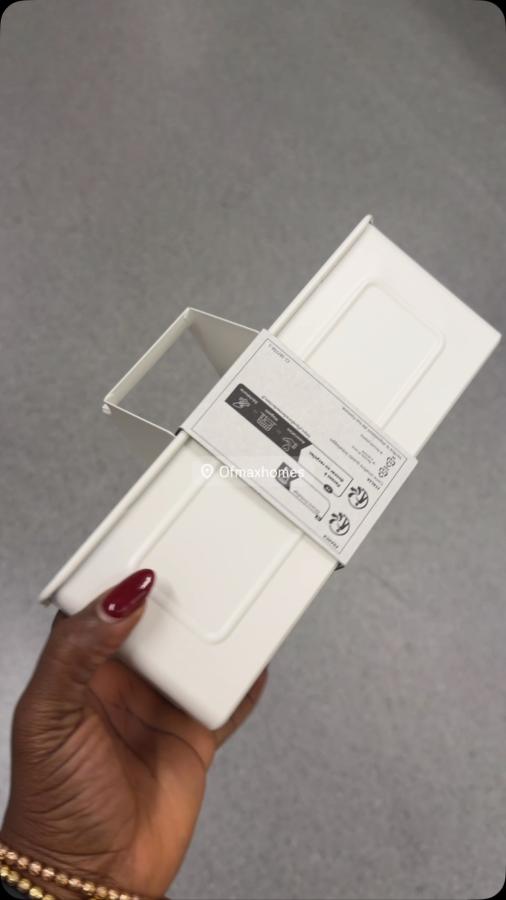 Organiser/caddy, white, 22.5x9x12.5 cm 22,500 per pc This organiser makes it easier to keep your kitchen worktop clean a
