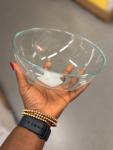 Serving bowl, clear glass, 20 cm