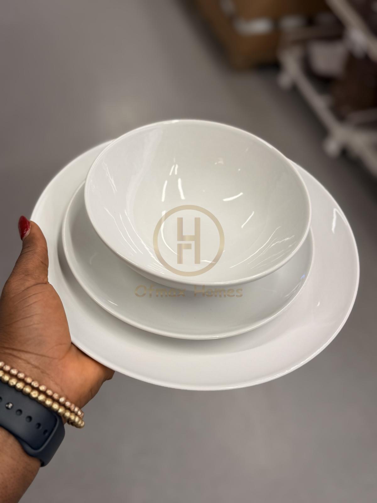 18-piece service, white
