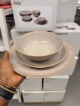 18-piece service, light pink