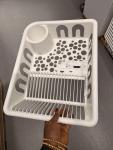 Dish drainer, white