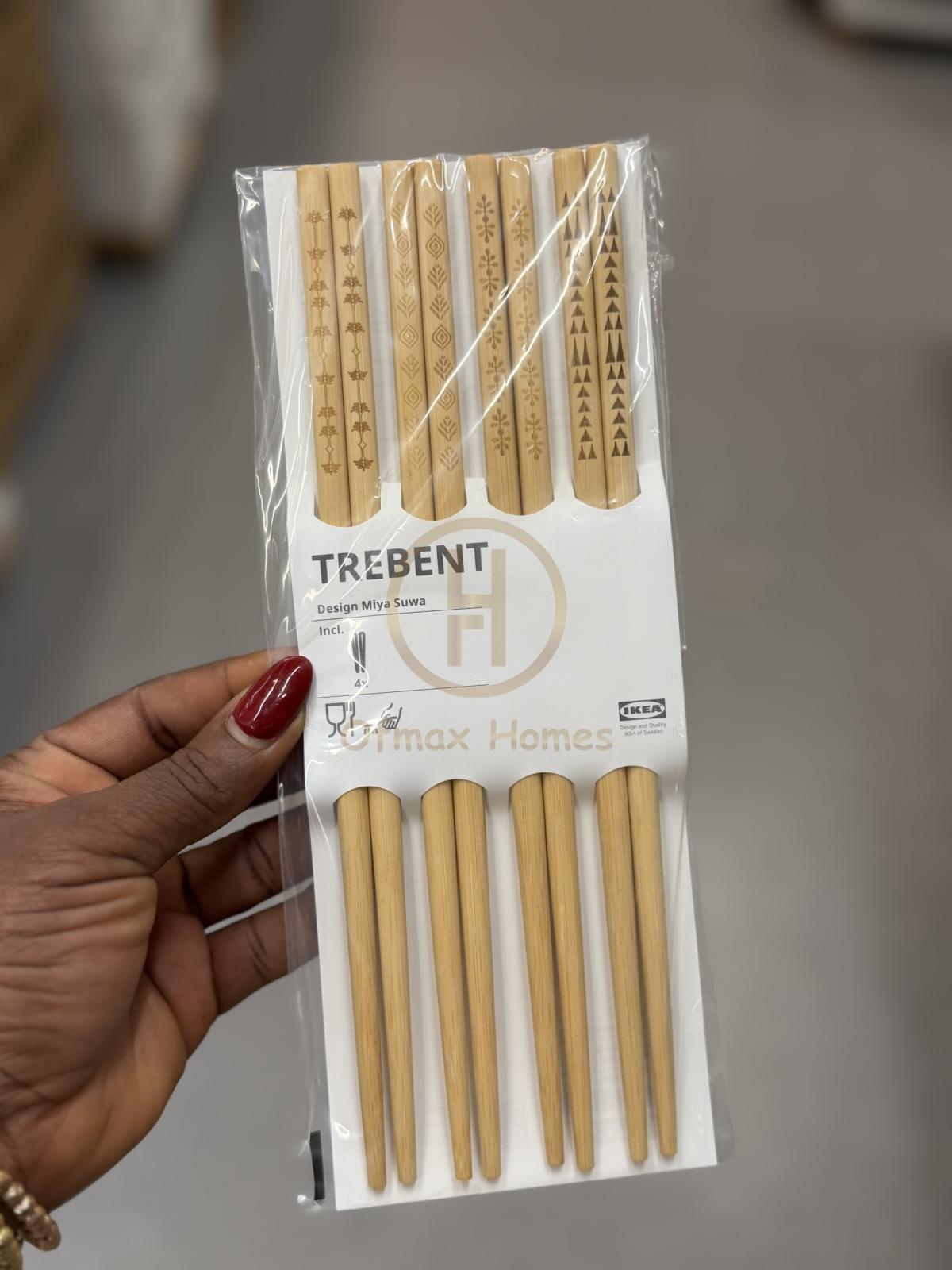 Chopsticks 4 pairs, bamboo