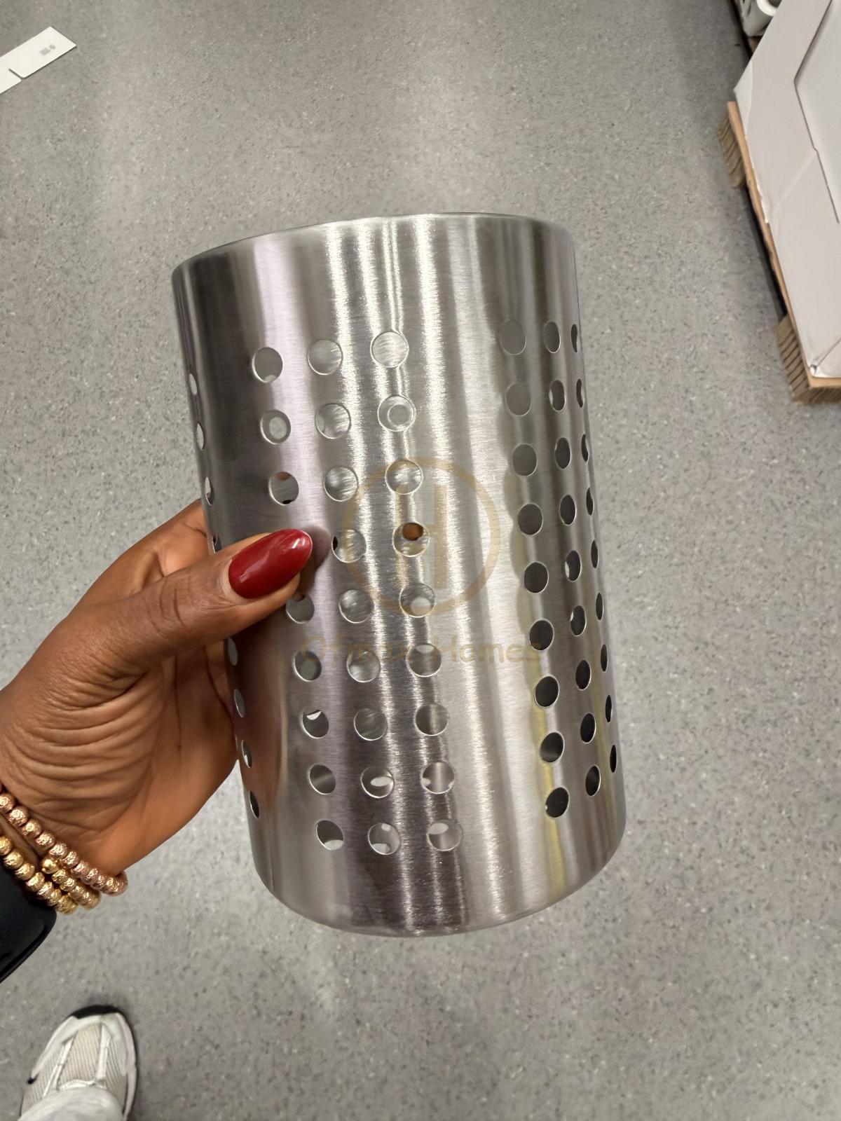 Stainless steel utensil holder
