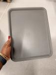 Tray, grey, 37x29 cm