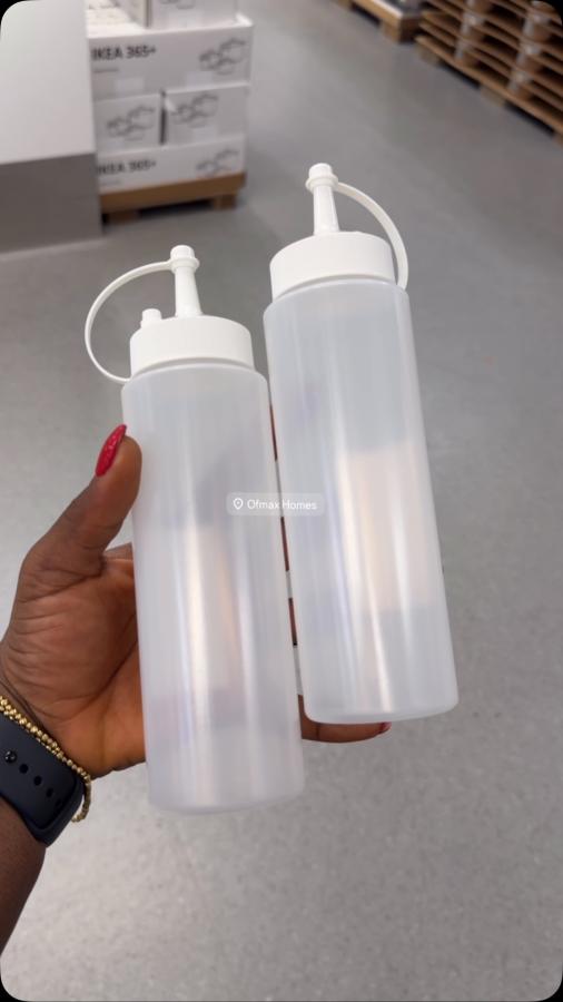 Squeeze bottle, white/transparent, 330 ml 10,500 per pc Fill this squeeze bottle with tasty sauce, homemade dressing or 