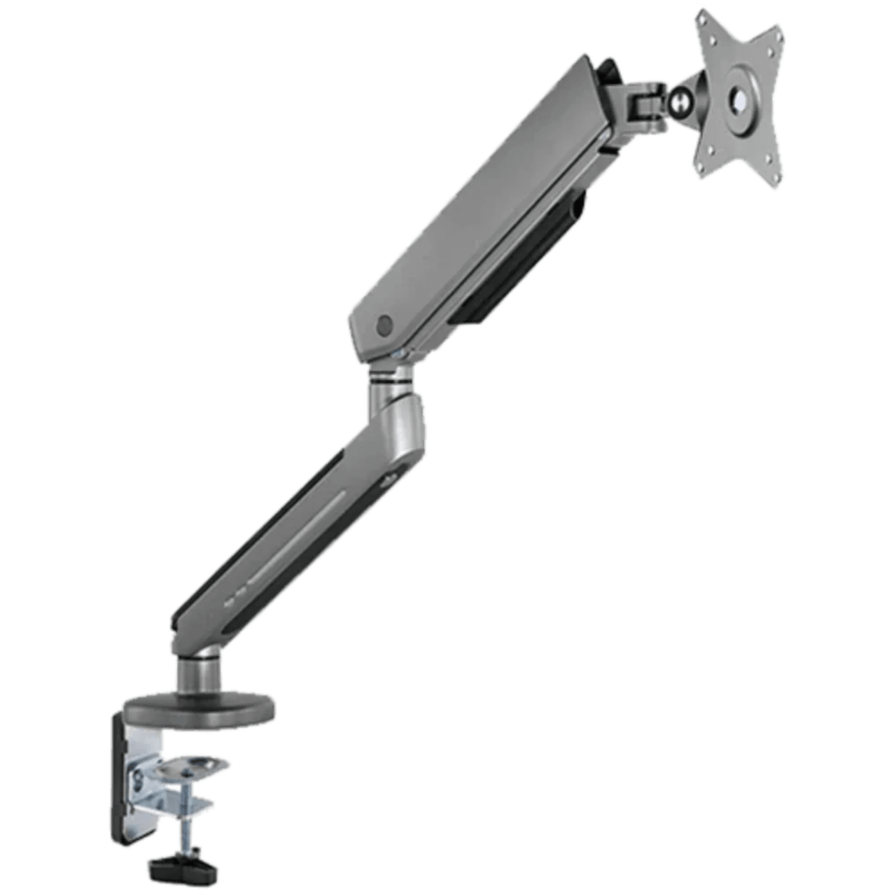 Twisted Minds Premium Gaming Single Monitor Arm RGB Lighting – Grey - TM-54-C06-G - Monitor Arm
