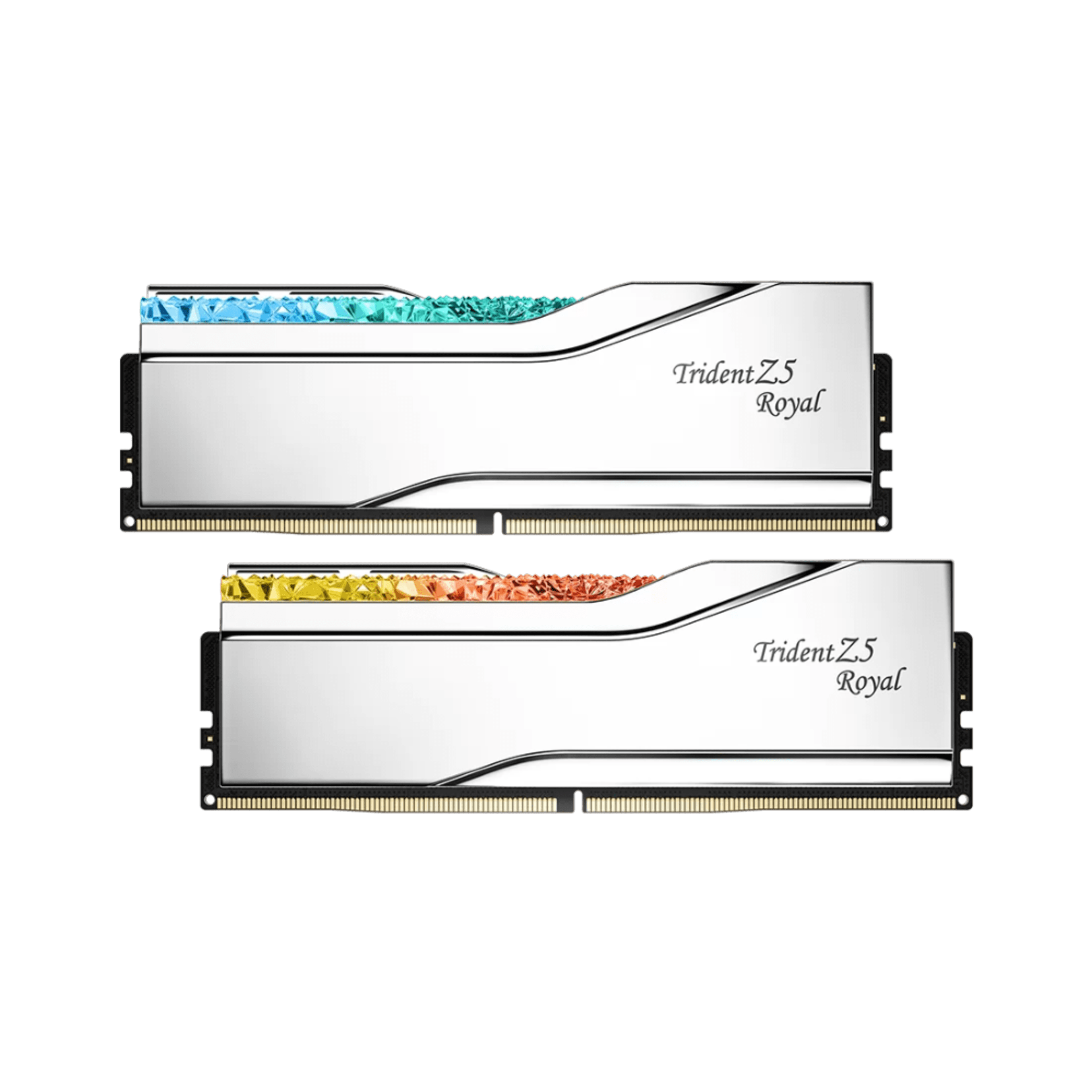 32GB (16x2) KIT 6400mhz TRIDENT Z5 ROYAL (INTEL) RGB SILVER 5 32GB (16x2) KIT 6400mhz TRIDENT Z5 ROYAL (INTEL) RGB SILVER thumbnail 5