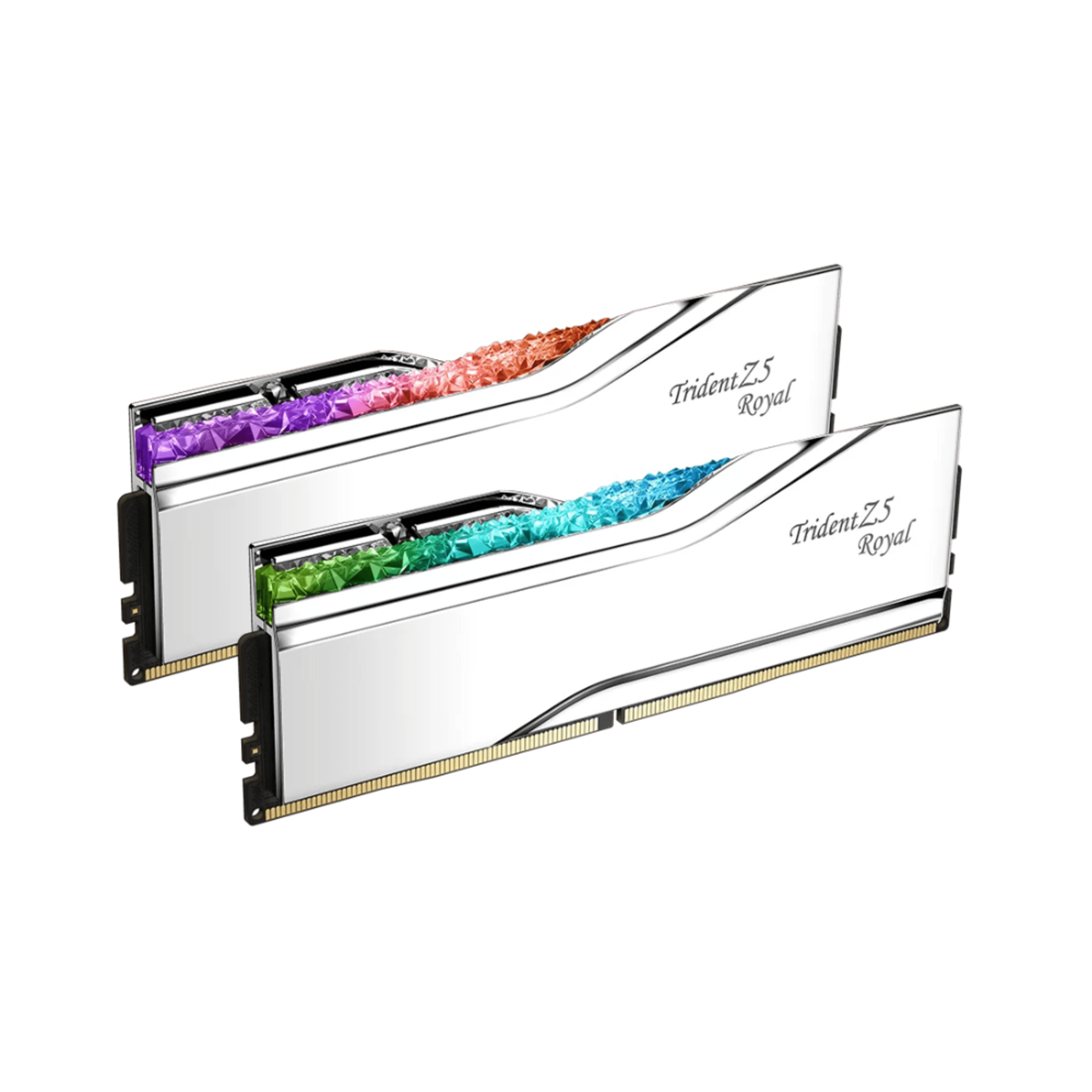 32GB (16x2) KIT 6400mhz TRIDENT Z5 ROYAL (INTEL) RGB SILVER 2 32GB (16x2) KIT 6400mhz TRIDENT Z5 ROYAL (INTEL) RGB SILVER thumbnail 2