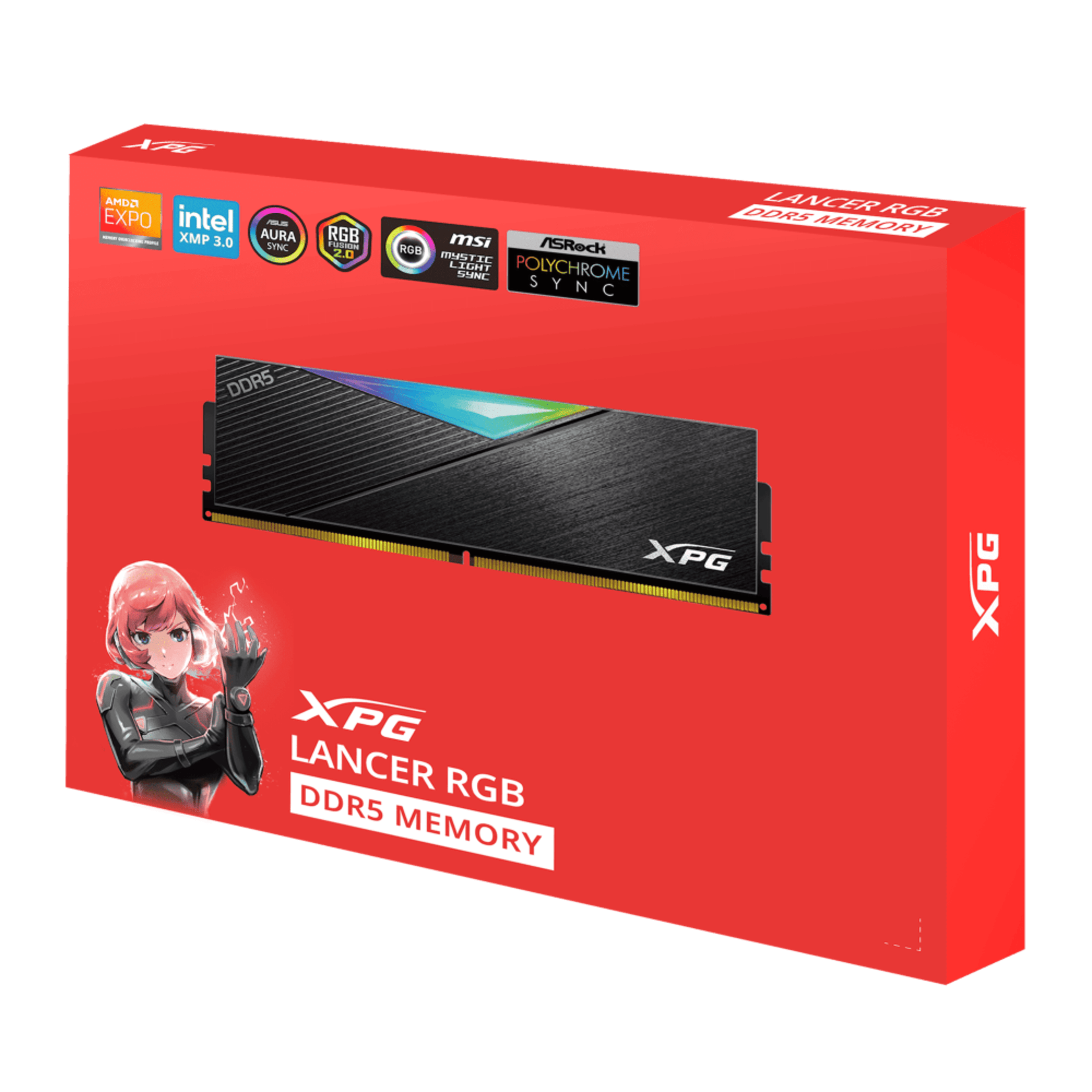XPG 64GB 6000MHz LANCER BLADE DDR5 DESKTOP RGB ( Dual Pack 32 x 2 ) (BLACK) (CL 30-40-40) 2 XPG 64GB 6000MHz LANCER BLADE DDR5 DESKTOP RGB ( Dual Pack 32 x 2 ) (BLACK) (CL 30-40-40) thumbnail 2