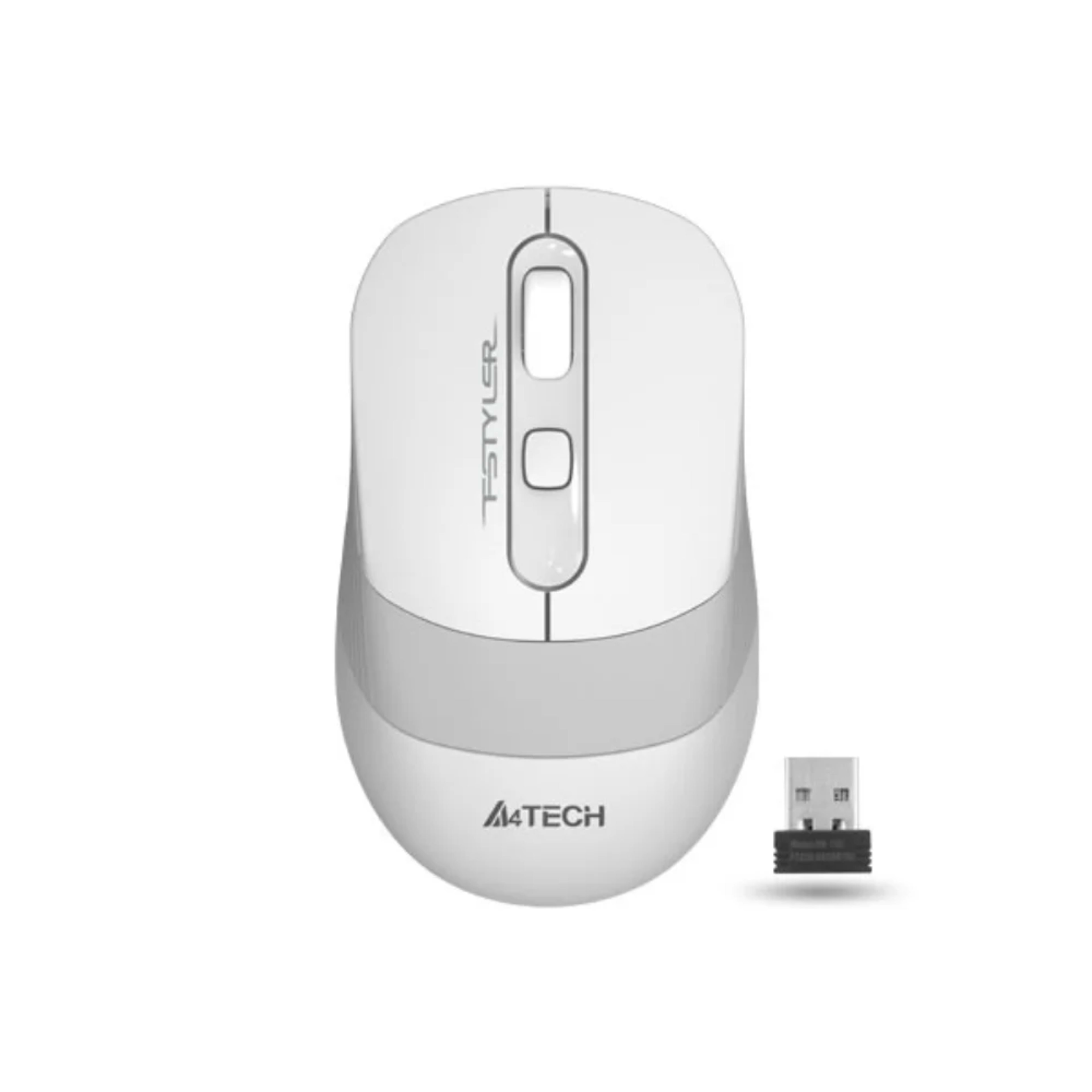 A4tech FG10S Fstyler 2.4G Wireless Silent Click Mouse USB (White) - Main Image A4tech FG10S Fstyler 2.4G Wireless Silent Click Mouse USB (White) - Main Image