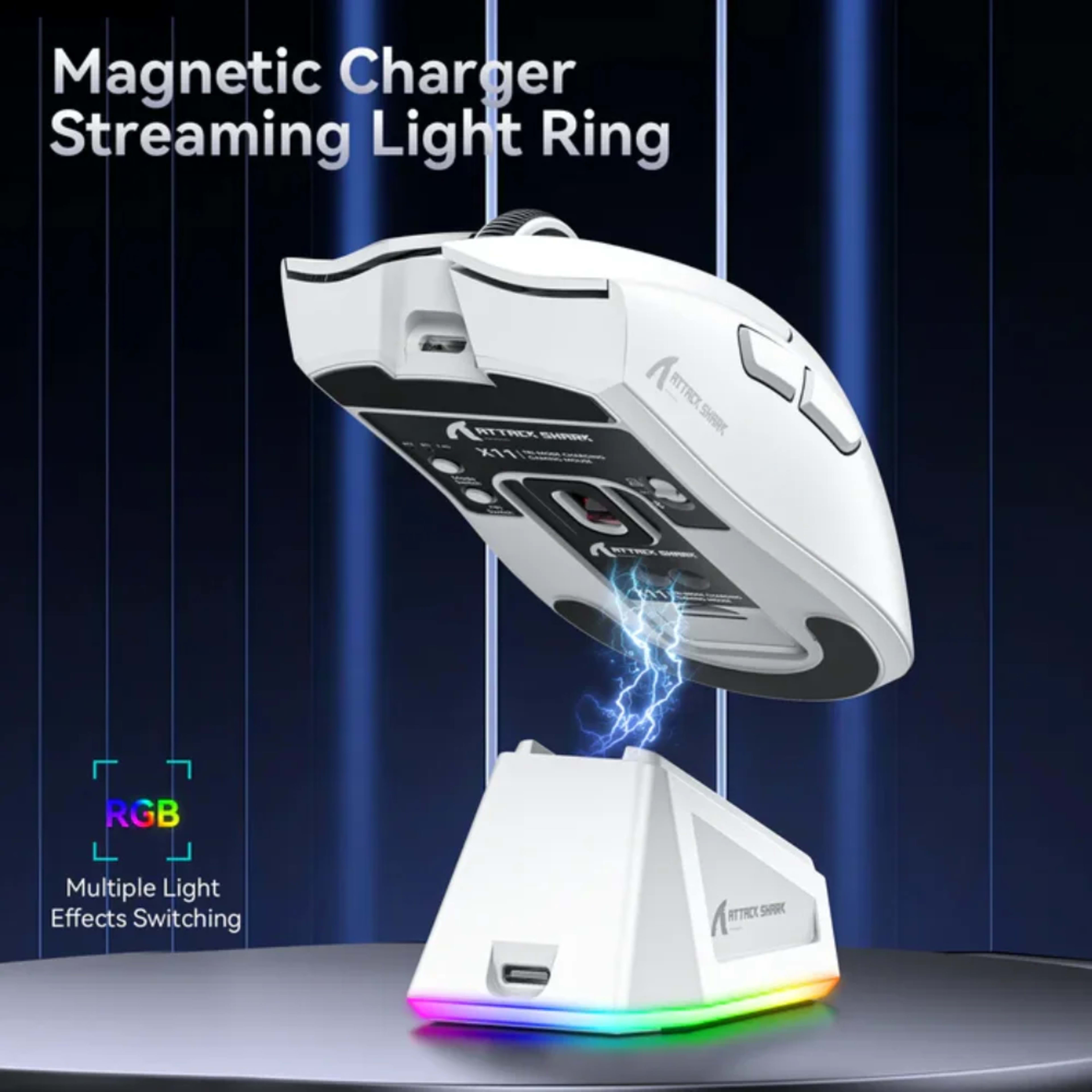 Attack Shark X11 SE Wireless Three Modes Gaming Mouse With Charging Dock Black 2 Attack Shark X11 SE Wireless Three Modes Gaming Mouse With Charging Dock Black thumbnail 2