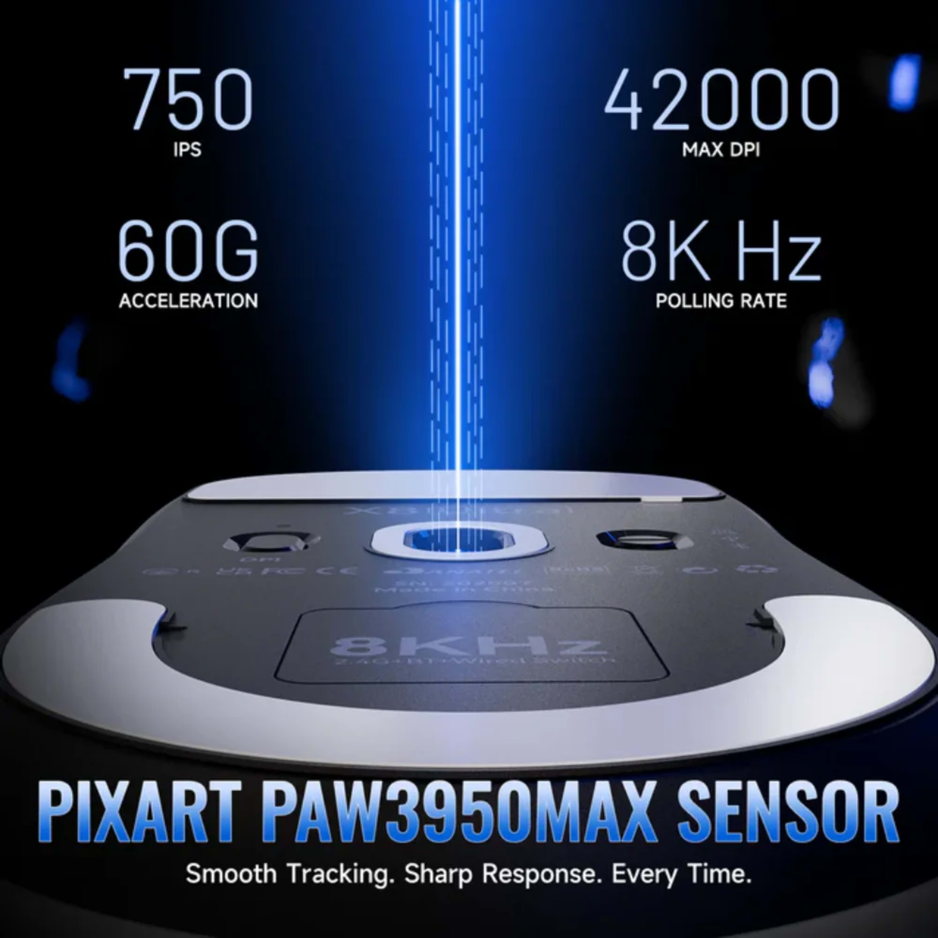 Attack Shark X8 SE Wireless Gaming Mouse - White 2 Attack Shark X8 SE Wireless Gaming Mouse - White thumbnail 2