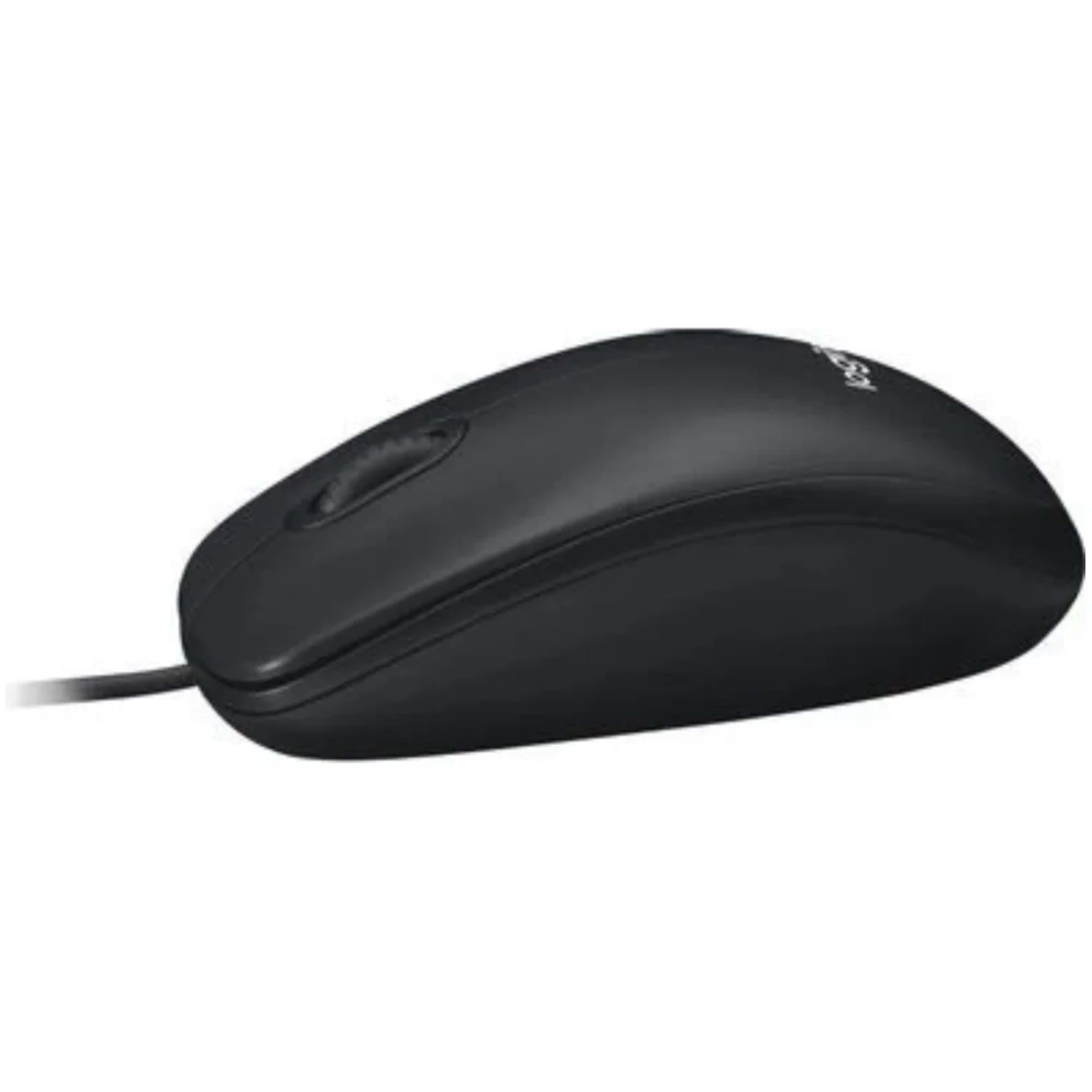 Logitech B100 Optical USB Wired Mouse - Black  thumbnail 2
