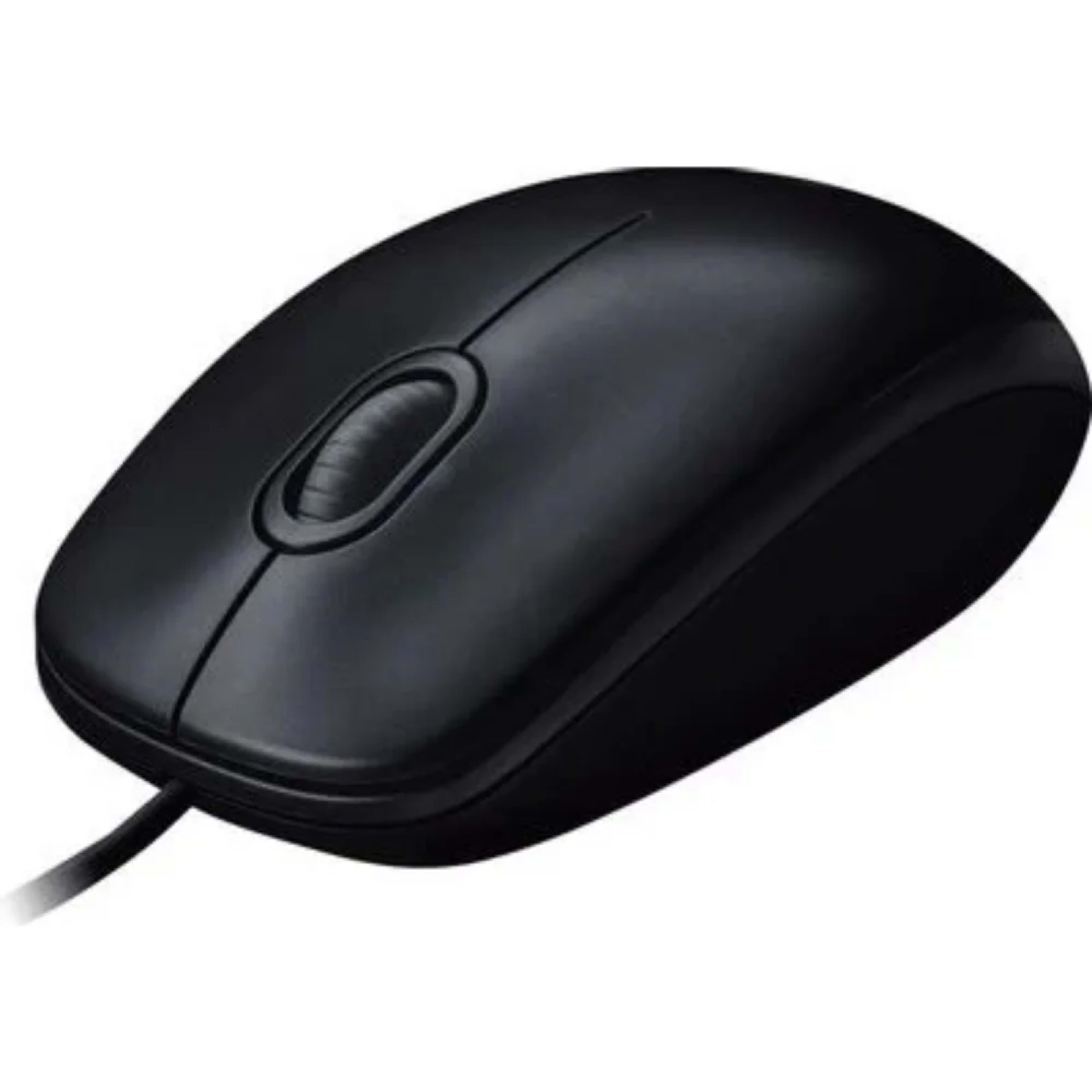 Logitech B100 Optical USB Wired Mouse - Black  - Main Image